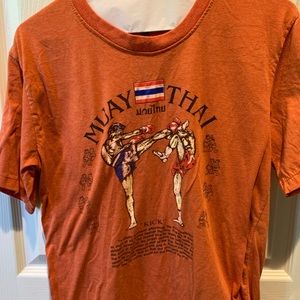 Graphic Tee with Muay Thai Design